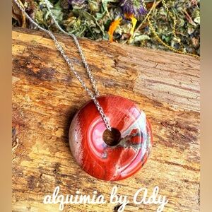 Alquimia Red and Silver Necklace